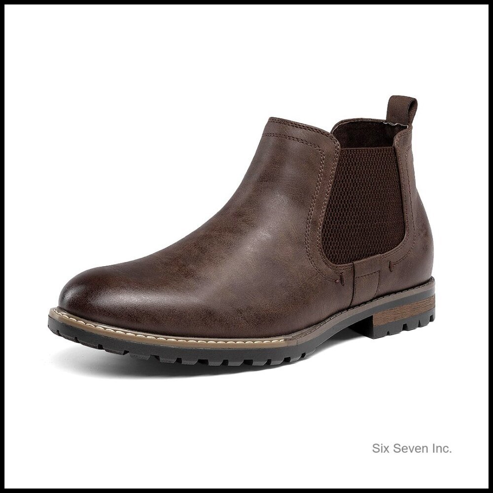 Men's Chelsea Boots Slip-On Classic Dress Ankle Boots Comfortable Casual Elegant